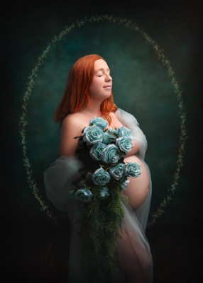 Séance photo grossesse studio - Gwen Photographie Champagne-Ardenne