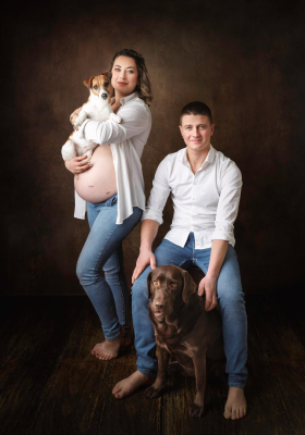 Séance photo grossesse studio - Gwen Photographie Champagne-Ardenne