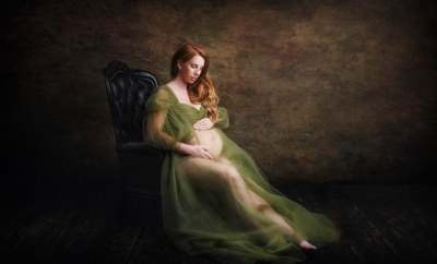 Séance photo grossesse studio - Gwen Photographie Champagne-Ardenne