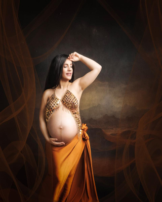 Séance photo grossesse studio - Gwen Photographie Champagne-Ardenne