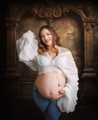 Séance photo grossesse studio - Gwen Photographie Champagne-Ardenne