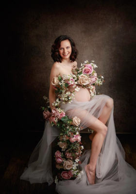 Séance photo grossesse studio - Gwen Photographie Champagne-Ardenne