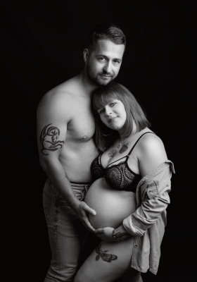 Séance photo grossesse studio - Gwen Photographie Champagne-Ardenne